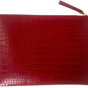 Women Clutches Crocodile Grain PU Leather Envelope Clutch Bag